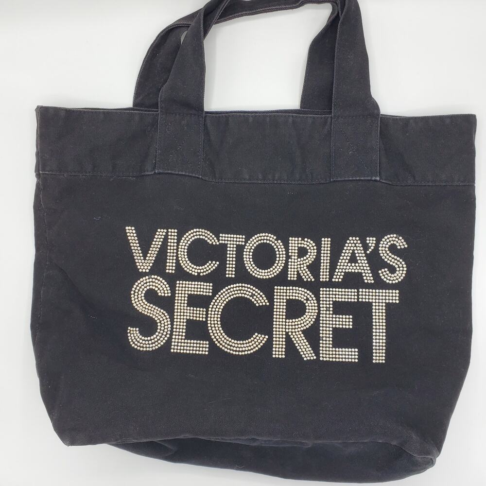Victoria's Secret VS Silver Sequin Canvas Travel Tote Bag Large Shoulder Purse